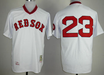 Luis Tiant Boston Red Sox white Throwback jersey