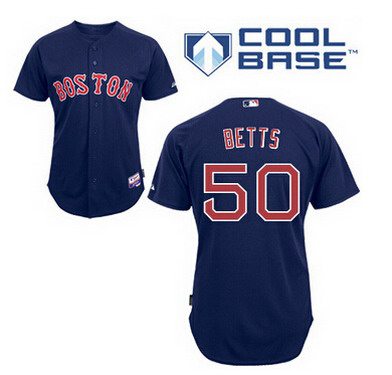Mookie Betts Boston Red Sox navy jersey