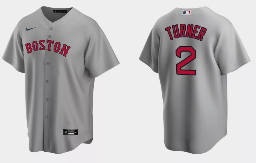 Justin Turner Boston Red Sox gray Replica jersey