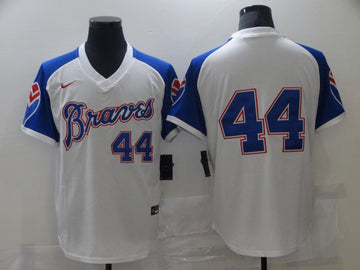 Hank Aaron Atlanta Braves white jersey