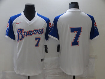 Dansby Swanson Atlanta Braves white jersey