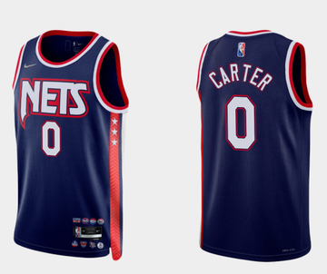 Jevon Carter Brooklyn Nets navy jersey