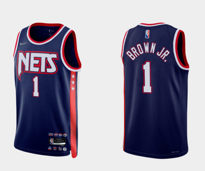 Bruce Brooklyn Nets brown jersey