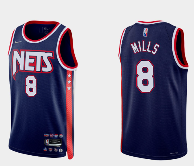 Patty Mills Brooklyn Nets navy jersey