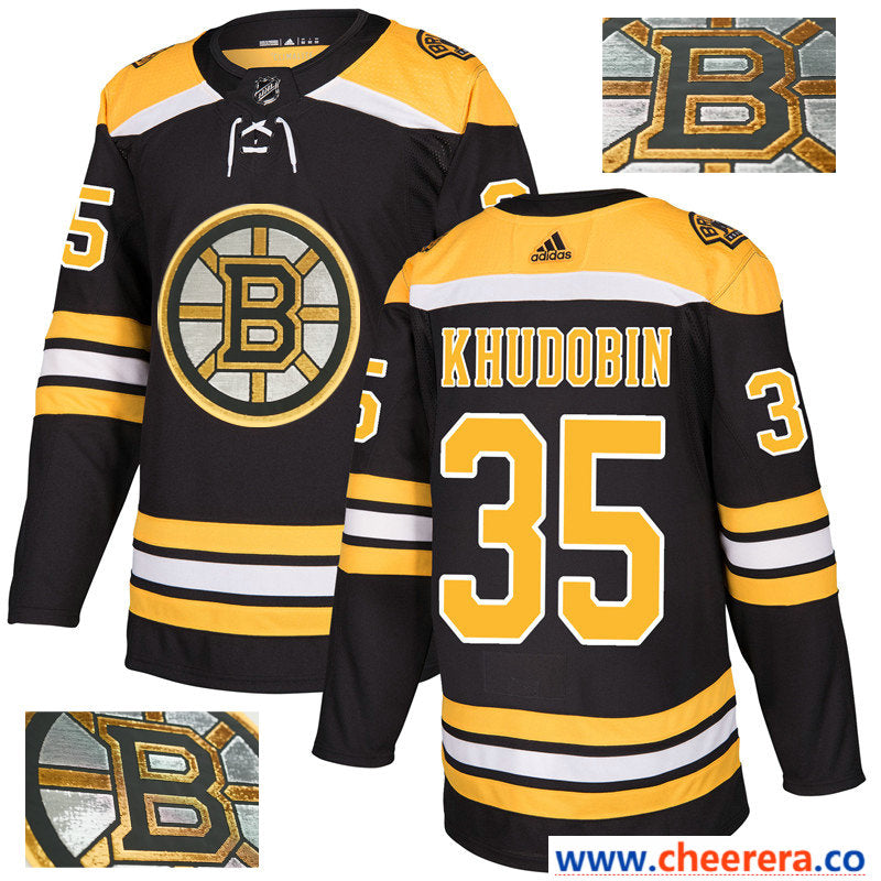 NHL Anton Khudobin Boston Bruins black jersey