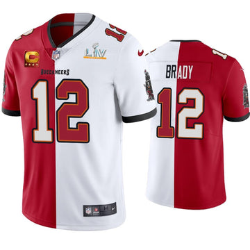 Tom Brady Tampa Bay Buccaneers red Split jersey