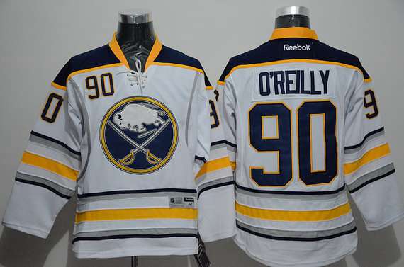 Ryan O'Reilly Reebok Buffalo Sabres white Away jersey