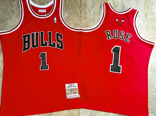 Derrick Rose Chicago Bulls red jersey