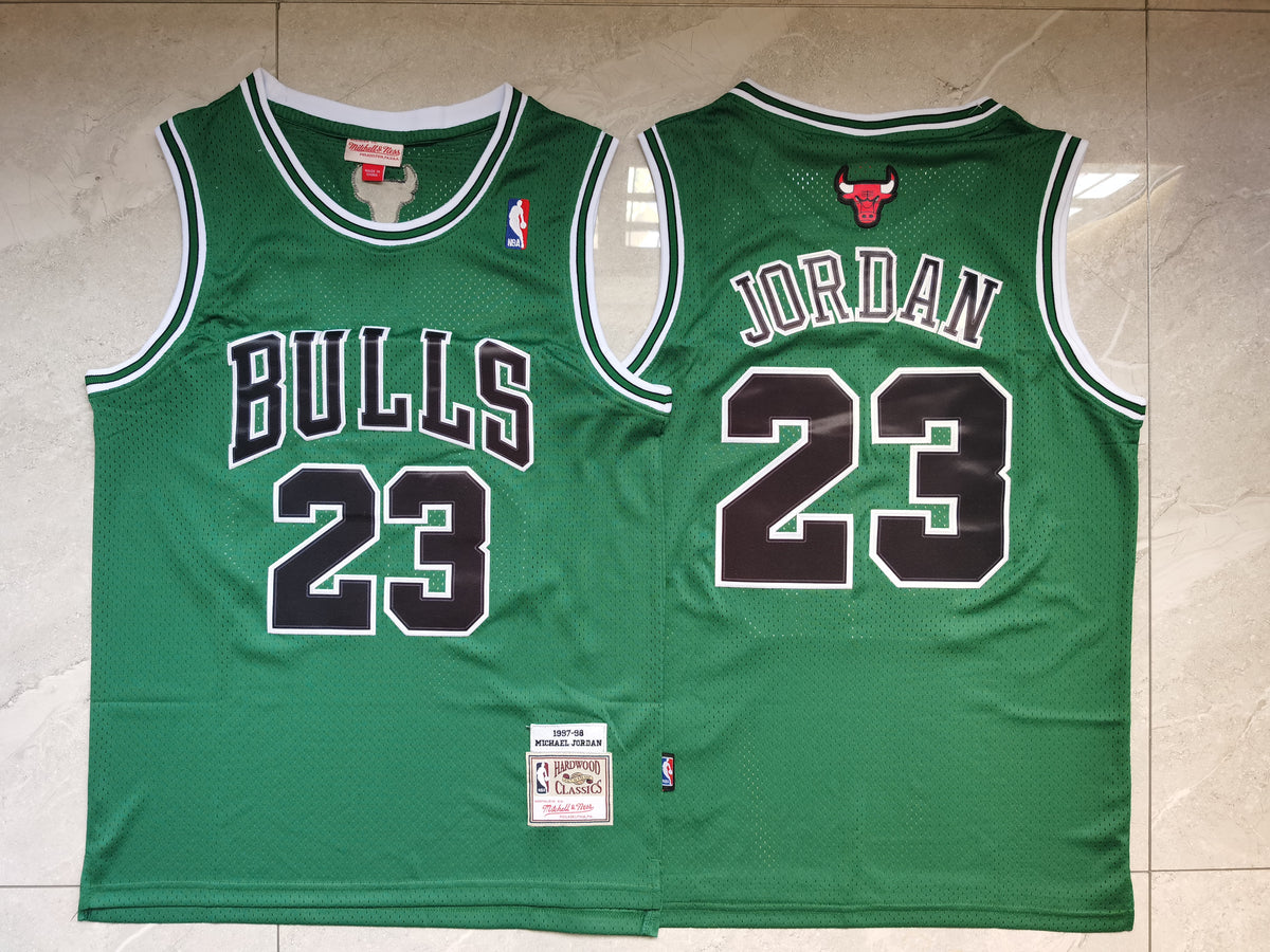 Michael Jordan Chicago Bulls green jersey