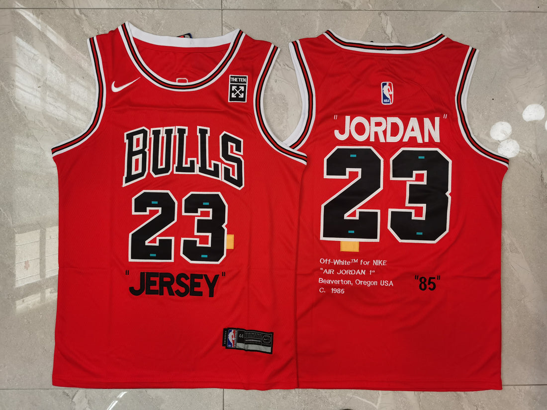 Michael Jordan Chicago Bulls red jersey