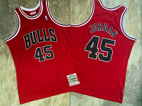 Michael Jordan Chicago Bulls red jersey
