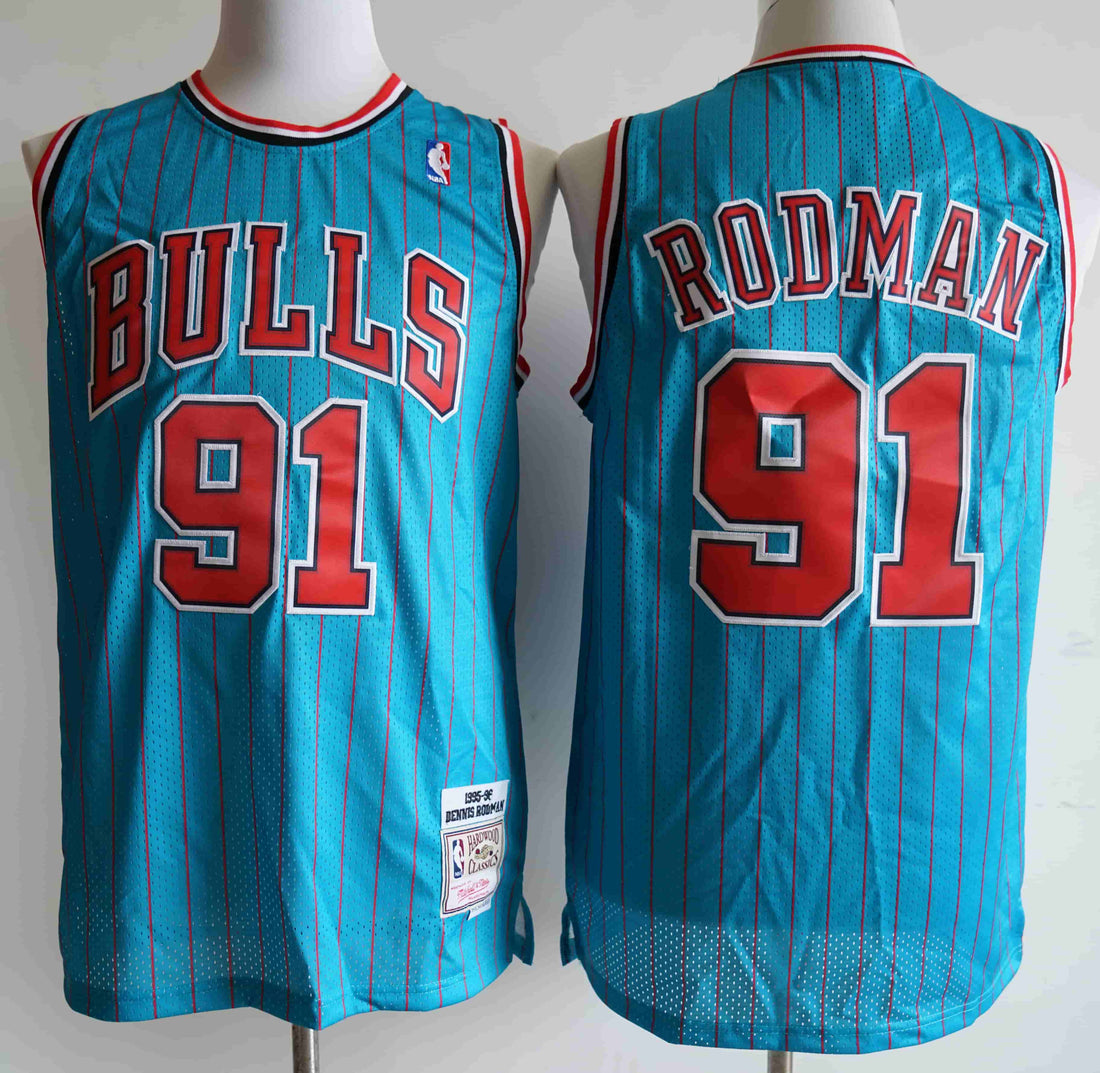 Dennis Rodman Chicago Bulls blue jersey