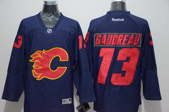 Johnny Gaudreau Calgary Flames navy Fashion jersey