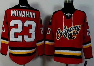 Sean Monahan Calgary Flames red jersey
