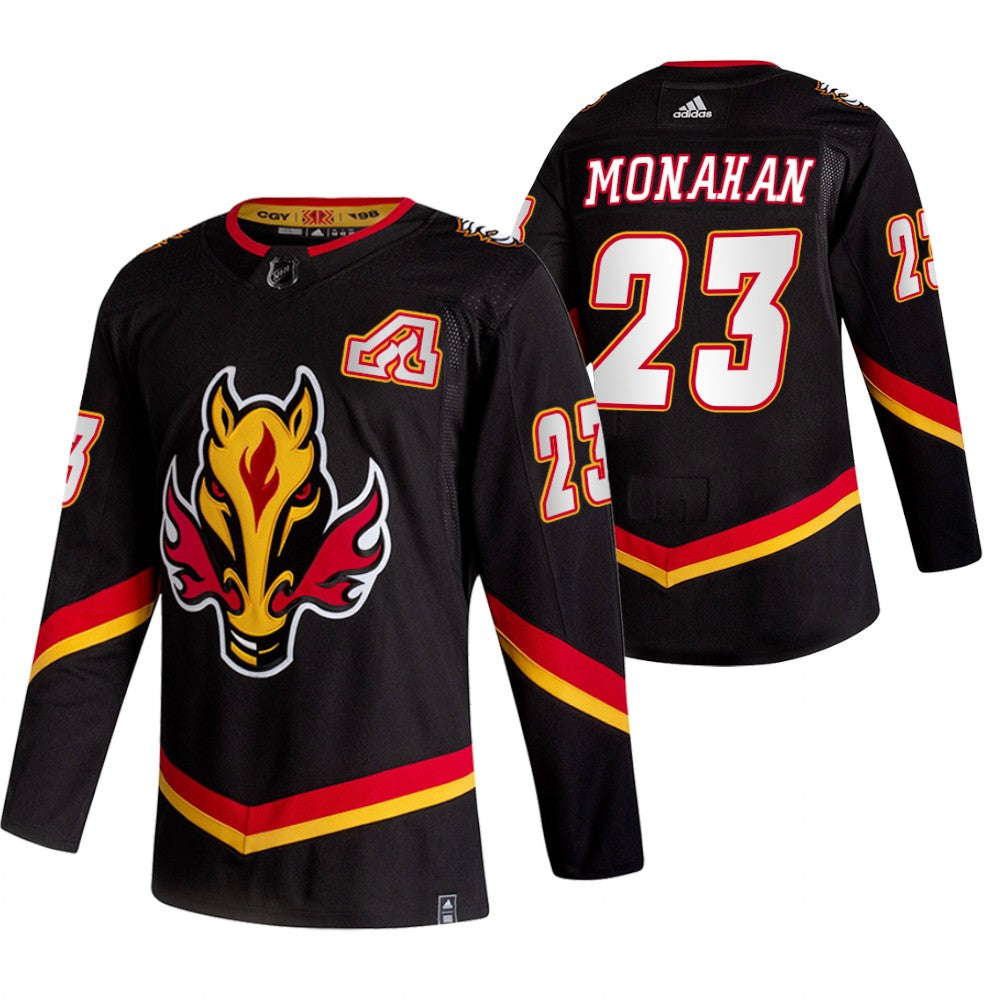 Sean Monahan Calgary Flames black Reverse Retro jersey