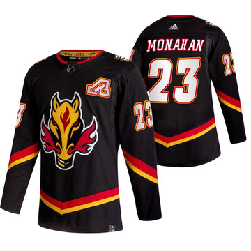 Sean Monahan Calgary Flames black Reverse Retro jersey