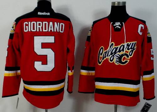 Mark Giordano Calgary Flames red jersey