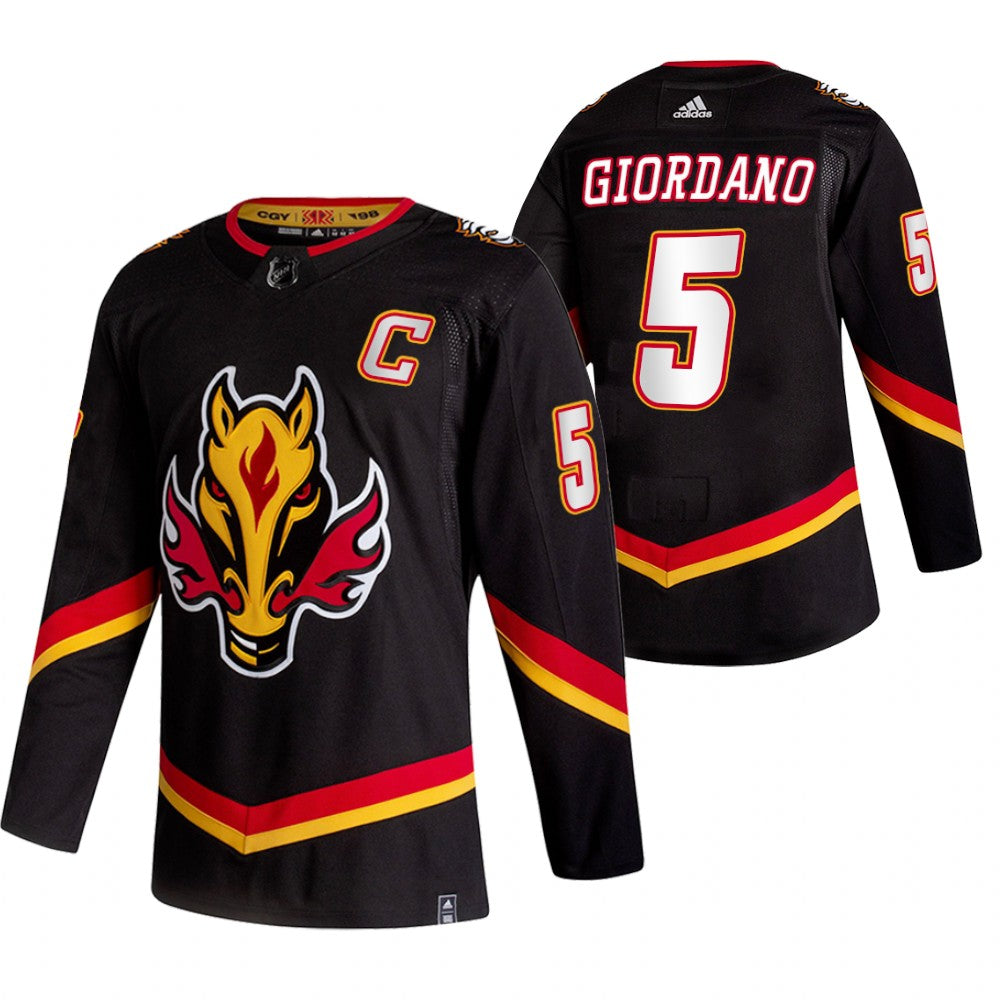 Mark Giordano Calgary Flames black Reverse Retro jersey