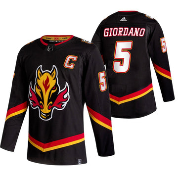 Mark Giordano Calgary Flames black Reverse Retro jersey