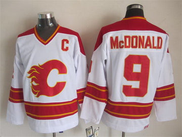 Lanny McDonald Calgary Flames white Throwback jersey