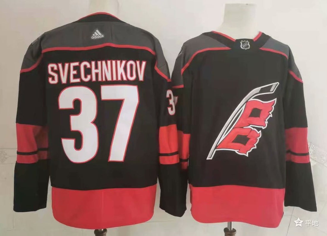 Andrei Svechnikov Ice Carolina Hurricanes black jersey