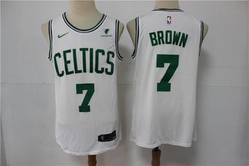 Jaylen Brown Boston Celtics white jersey
