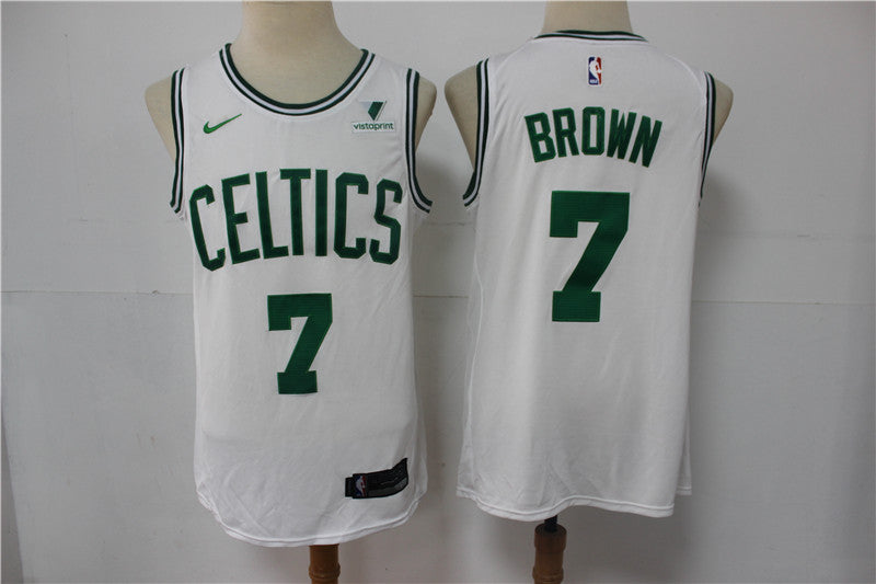 Jaylen Brown Boston Celtics white jersey
