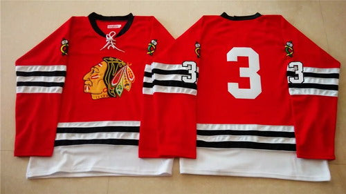 Keith Magnuson Chicago Blackhawks red jersey
