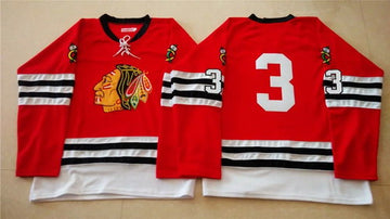 Keith Magnuson Chicago Blackhawks red jersey