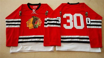 Ed Belfour Chicago Blackhawks red jersey