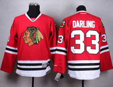 Scott Darling Chicago Blackhawks red jersey