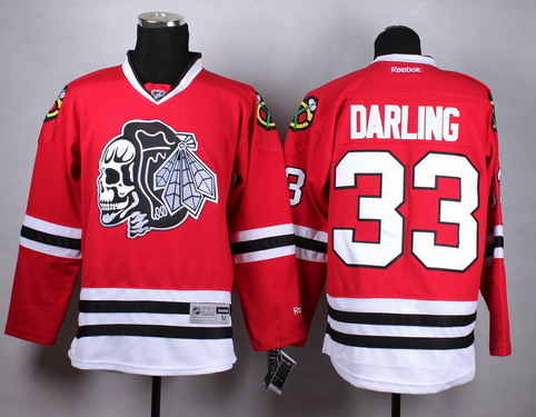 Scott Darling Chicago Blackhawks red jersey