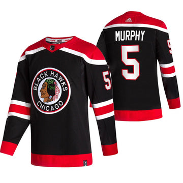 Connor Murphy Chicago Blackhawks black Reverse Retro jersey