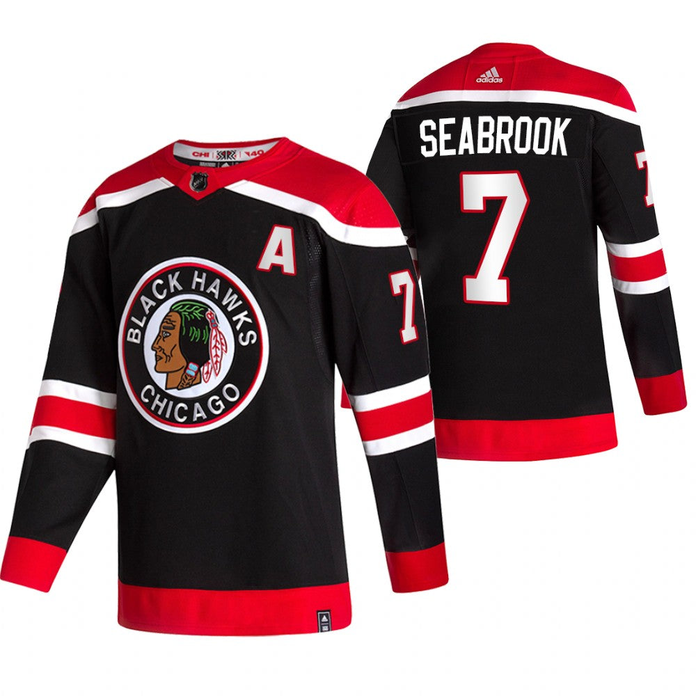 Brent Seabrook Chicago Blackhawks black Reverse Retro jersey