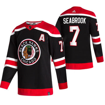 Brent Seabrook Chicago Blackhawks black Reverse Retro jersey