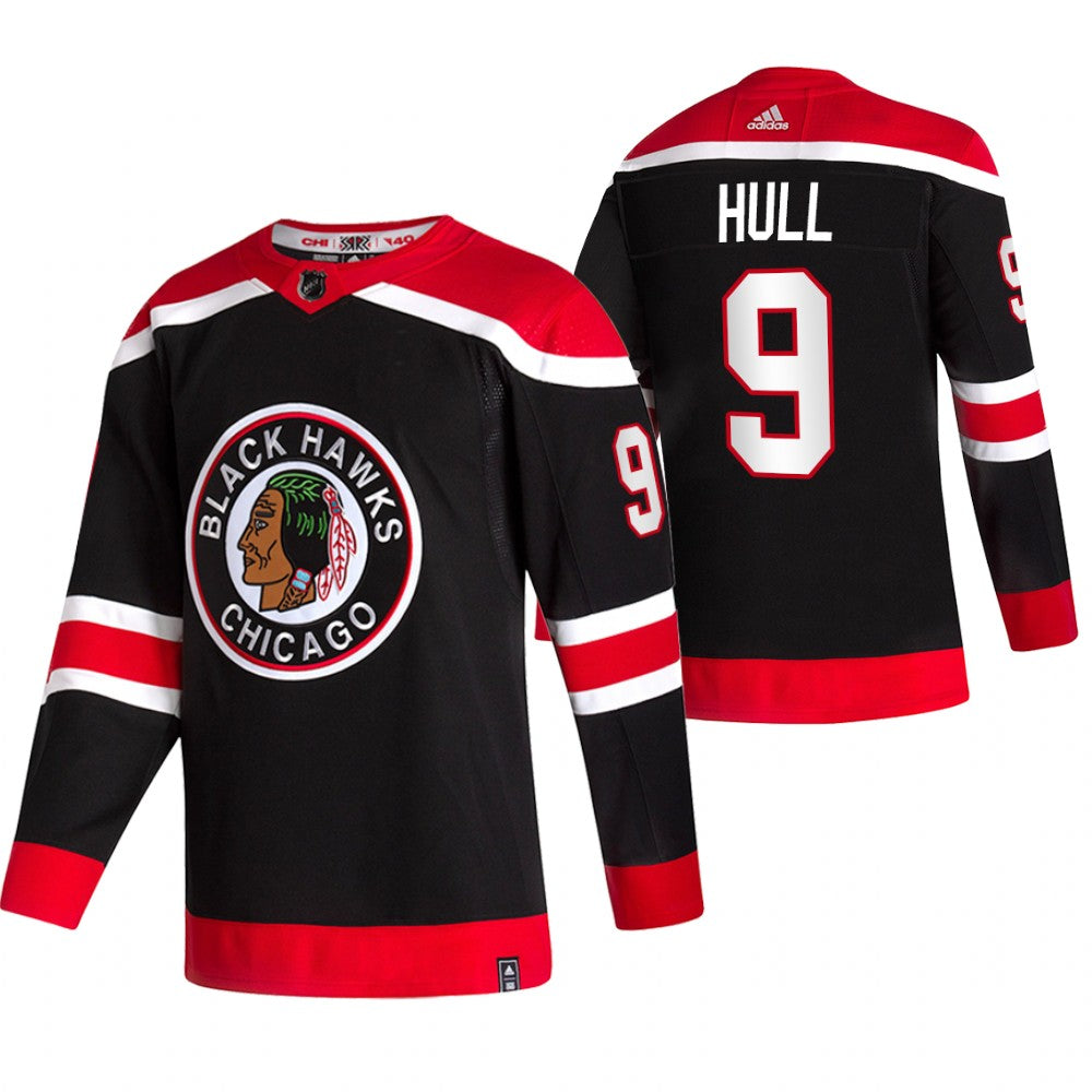 Bobby Hull Chicago Blackhawks black Reverse Retro jersey