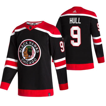Bobby Hull Chicago Blackhawks black Reverse Retro jersey