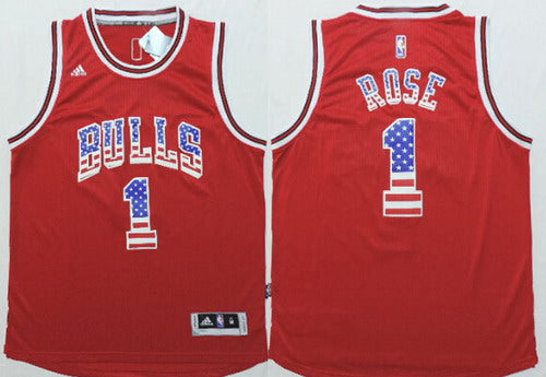 Derrick Rose Revolution Chicago Bulls red Fashion jersey