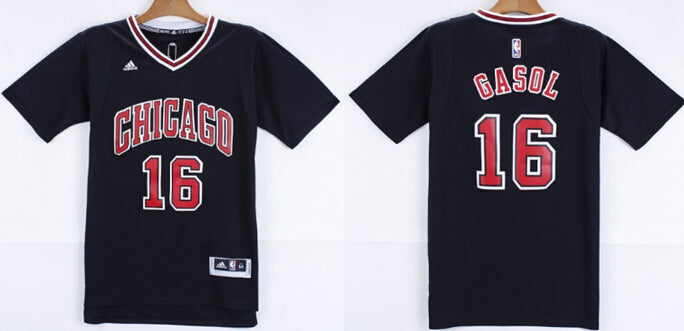 Pau Gasol Revolution Chicago Bulls black jersey