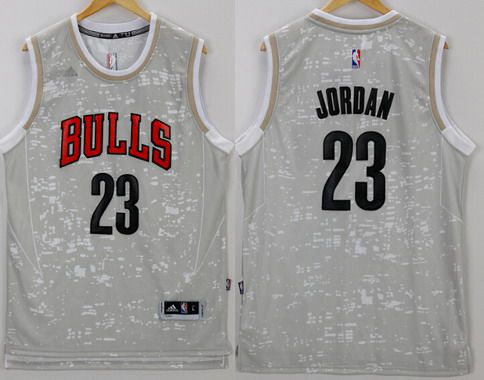 Michael Jordan Adidas Chicago Bulls gray jersey