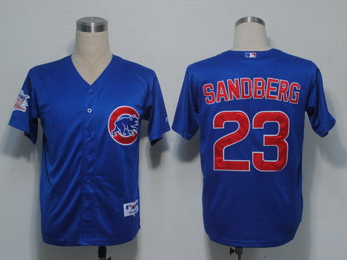 Ryne Sandberg Chicago Cubs blue jersey