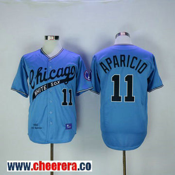 Luis Aparicio Chicago White Sox blue Throwback jersey