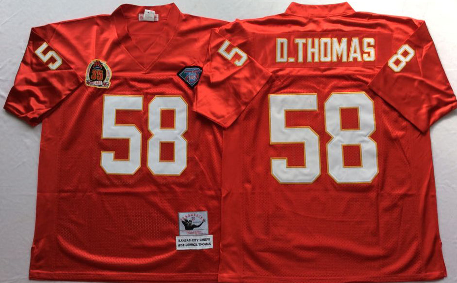 Derrick Thomas Kansas City Chiefs red Throwback jersey