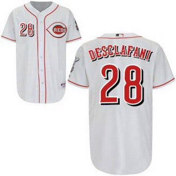Anthony DeSclafani Cincinnati Reds white jersey