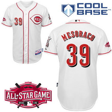 Devin Mesoraco Cincinnati Reds white All-Star jersey