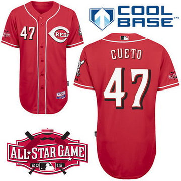 Johnny Cueto Cincinnati Reds red All-Star jersey