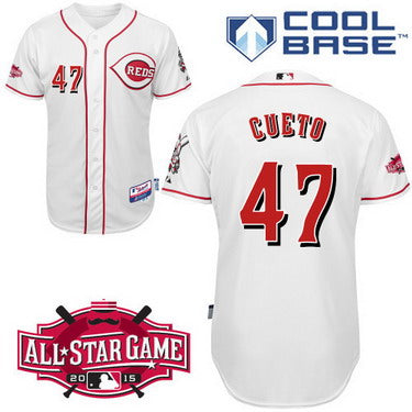 Johnny Cueto Cincinnati Reds white All-Star jersey