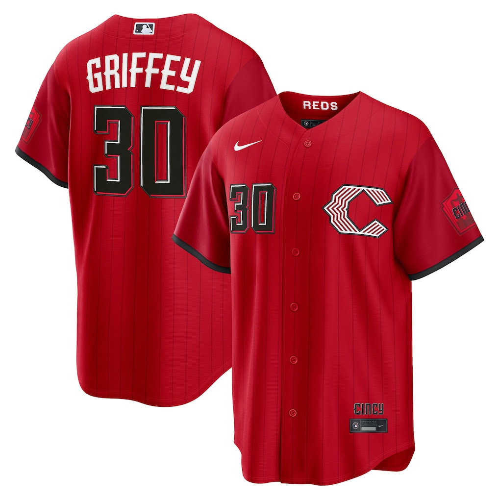 Ken Griffey Cincinnati Reds red City Connect jersey