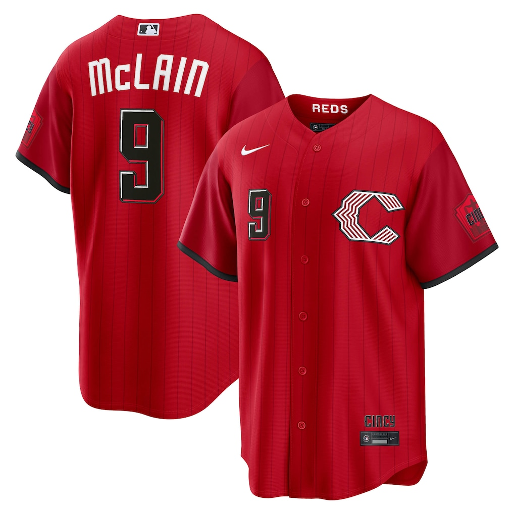 Matt McLain Cincinnati Reds red City Connect jersey
