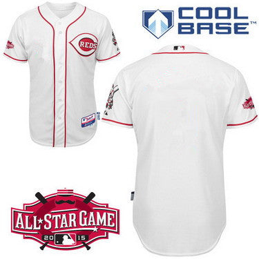 Custom Cincinnati Reds white All-Star jersey